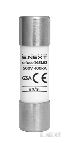 СТОПЯЕМ ПРЕДПАЗИТЕЛ E.FUSE.1451.63A, 14Х51, 63А
