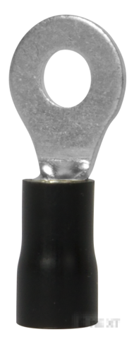 CABLE SHOE,INSULATED E.TERMINAL.STAND.RV3.3,5.6.BLACK 2.5-4 SQUARE MM, BLACK