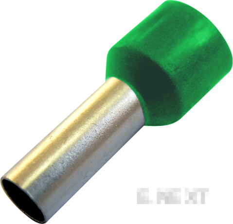 CABLE SHOE,INSULATED,SLEEVED E.TERMINAL.STAND.E4009.GREEN 4.0 MM²,GREEN