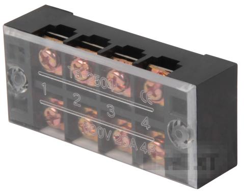 КЛЕМОРЕД С ПРЕДПАЗЕН КАПАК E.TC.PROTECT.25.4, 25А, 4 ПОЛЮС