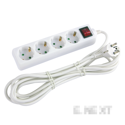 POWER SUPPLY E.ES.4.5.Z.S.B 4 SOCKETS, 5 M, WITH PROTECTION, WITH KEY, BABY PROTECT