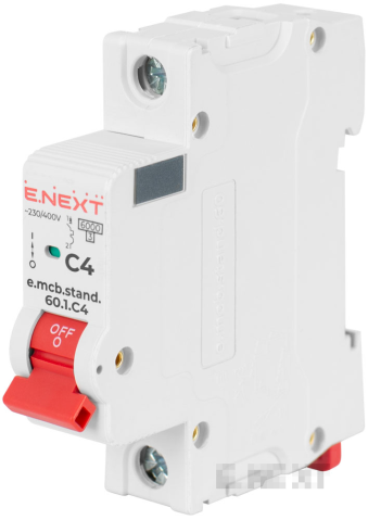 MODULARER LEISTUNGSSCHALTER E.MCB.STAND.60.1.C4, 1P, 4A, C, 6 KA