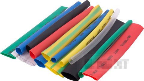 SET OF HEAT SHRINKABLE HOSE E.TERMO.STAND.SET.4.6.8.10, (8 COLORS), 4/2, 6/3, 8/4, 10/5, 100 MM, 32 PCS.