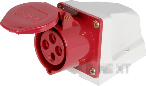 WALL INDUSTRIAL SOCKET E.SOCKET.PRO.4.16, 4P., 380V, 16A (114)
