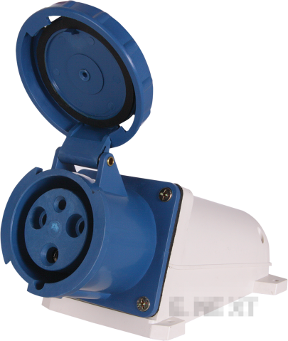 WALL INDUSTRIAL SOCKET E.SOCKET.PRO.3.63, 3P., 220V, 63A (133)