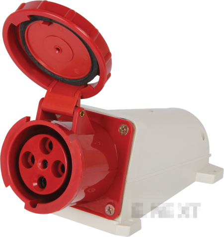 WALL INDUSTRIAL SOCKET E.SOCKET.PRO.4.63, 4P., 380V, 63A (134)