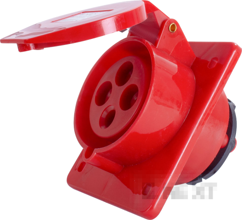 КОНТАКТ ИНДУСТРИАЛЕН ЗА ТАБЛО E.SOCKET.PRO.4.32.WALL, 4P., 380V, 32А (424)