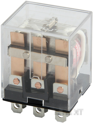 МЕЖДИННО РЕЛЕ E.CONTROL.P1032 10А, 3 ГРУПИ КОНТАКТИ, БОБИНА 12V АC