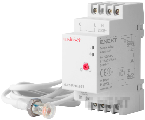 TEMPORIZATOR LUMINA DE NOAPTE E.CONTROL.S01 CU SENSOR EXTERN