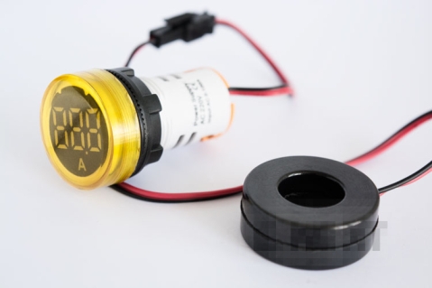 СВЕТЛЕН СИГНАЛЕН LED ИНДИКАТОР С ТОКОИНДИКАТОР E.AD22.AM Ø22MM, 5-100 A