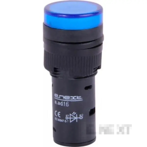 LAMPĂ INDICATOR LED E.AD16.24.ALBASTRU, Ø16MM 24V AC ALBASTRU