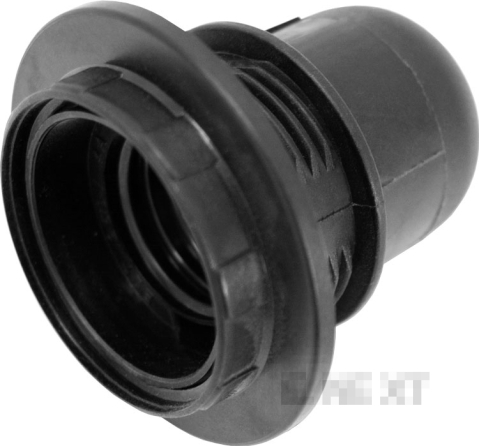 ФАСУНГ ЗА ЦОКЪЛ Е27 С ГАЙКА, ЧЕРЕН E.LAMP SOCKET WITH NUT.STOPPER.E27.PL.BLACK