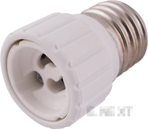 ADAPTER/ADAPTER FROM E27 TO GU10, WHITE E.LAMP ADAPTER.E27/GU10.WHITE
