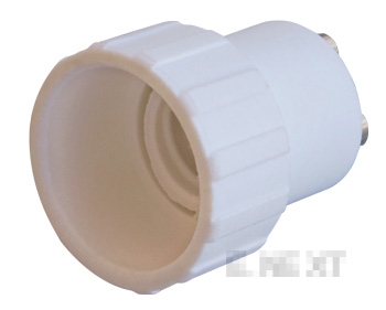 ПРЕХОДНИК/АДАПТЕР ОТ GU10 КЪМ E14, БЯЛ E.LAMP ADAPTER.GU10/Е14.WHITE