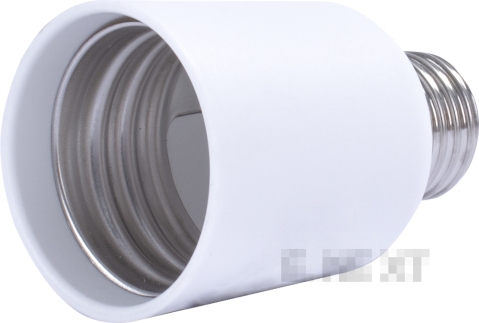 ПРЕХОДНИК ОТ ЦОКЪЛ Е27 КЪМ Е40, ПЛАСТМАСОВ E.LAMP ADAPTER.Е27/Е40.CER