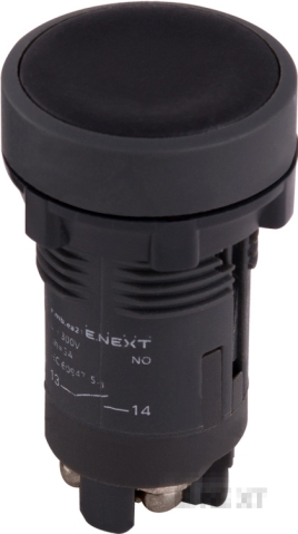 BUTTON PLASTIC WITHOUT FIXATION E.MB.EA21 BLACK 1NO