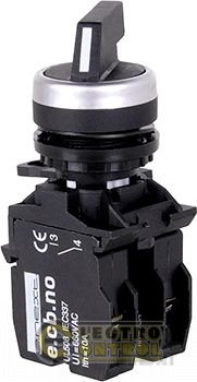 SWITCH, 3- POSITIONS WITH EXTENDED HANDLE E.PB.LA.STAND.32.XL.3.2.0.1, 1-0-2, 2NO