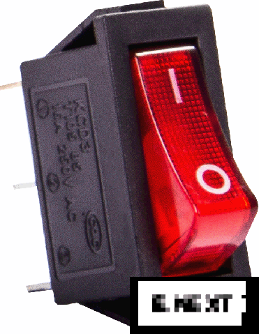 ПРЕВКЛЮЧВАТЕЛ КЛАВИШЕН E.SWITCH.KEY.03, 3 PIN, OFF/ON, С ПОДСВЕТКА