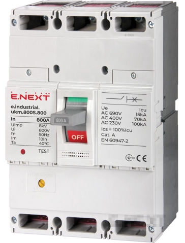 CIRCUIT BREAKER E.INDUSTRIAL.UKM.800S.800, 3P, 800A