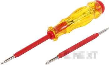 ИНДИКАТОР-ОТВЕРТКА E.TOOL.TEST06 155Х3 ХPH0 ПРАВ+КРЪСТАТ АС100-500V