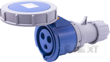 Portable power socket E.SOCKET.223.32.67, 3P, 230V, 32A, IP67