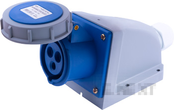 Стационарен силов контакт E.SOCKET.113.16.67, 3P, 230V, 16A, IP67