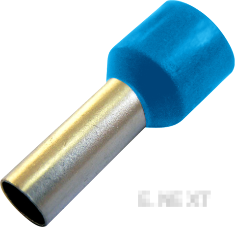 Изолиран втулков кабелен накрайник E.TERMINAL.STAND.E0508 син, 0.5 mm², 100 броя