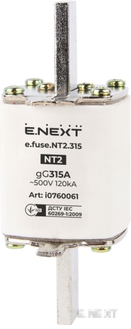 High-power fuse e.fuse.NT2.315, size 2, 315A, class gG
