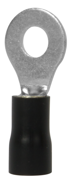 CABLE SHOE,INSULATED E.TERMINAL.STAND.RV3.3,5.6.BLACK 2.5-4 SQUARE MM, BLACK