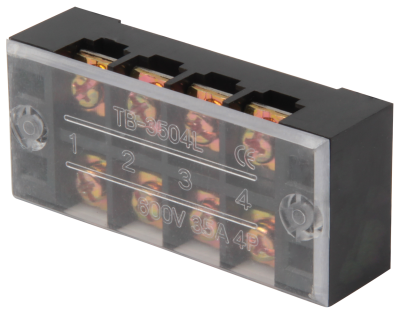 ANSCHLUSSKARTE MIT SCHUTZABDECKUNG E.TC.PROTECT.35.4, 35A, 4-POLIG