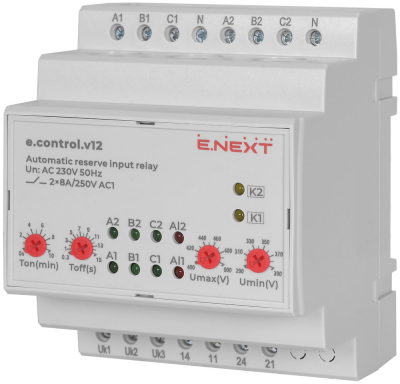 РЕЛЕ ЗА АВТОМАТИЧНО ПРЕХВЪРЛЯНЕ НА ТОВАР E.CONTROL.V12