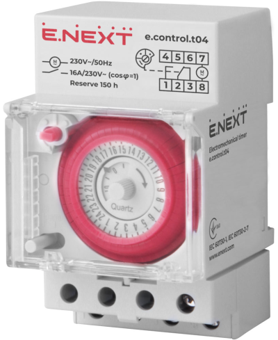 ELECTROMECHANICAL TIME RELAY. E.CONTROL.T04