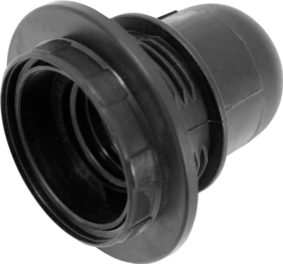 ФАСУНГ ЗА ЦОКЪЛ Е27 С ГАЙКА, ЧЕРЕН E.LAMP SOCKET WITH NUT.STOPPER.E27.PL.BLACK
