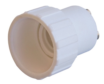 ПРЕХОДНИК/АДАПТЕР ОТ GU10 КЪМ E14, БЯЛ E.LAMP ADAPTER.GU10/Е14.WHITE