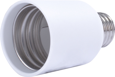 ПРЕХОДНИК ОТ ЦОКЪЛ Е27 КЪМ Е40, ПЛАСТМАСОВ E.LAMP ADAPTER.Е27/Е40.CER