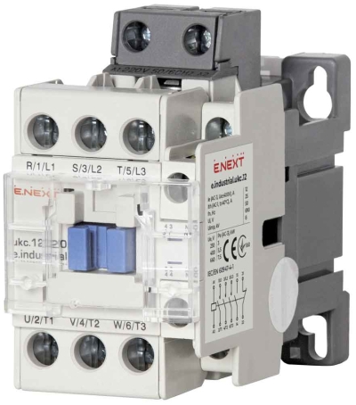 КОНТАКТОР E.INDUSTRIAL.UKC.12.220, 12А, 220V, NO+NC