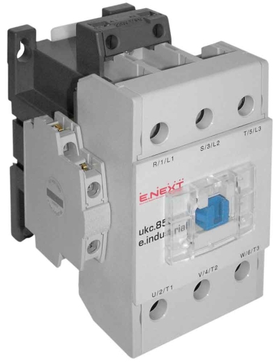 КОНТАКТОР E.INDUSTRIAL.UKC.85.220, 85А, 220V, 1NO+1NC
