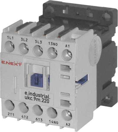 КОНТАКТОР E.INDUSTRIAL.UKC.9M.220, 9А, 220V,NO, SMALL
