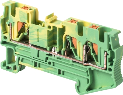 LINE TERMINAL YELLOW-GREEN E.TC.Z.DIN.SPRING.4.1-2