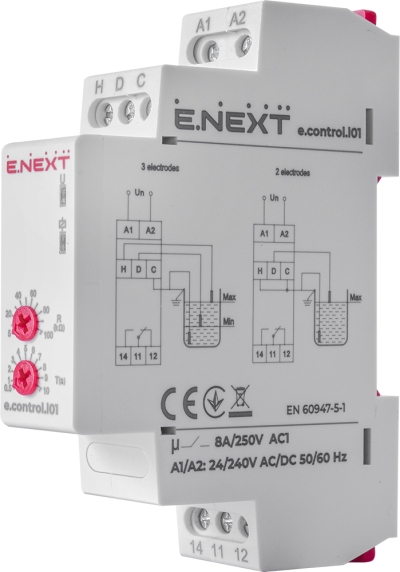 РЕЛЕ ЗА КОНТРОЛ НА НИВО НА ТЕЧНОСТ E.CONTROL.L01