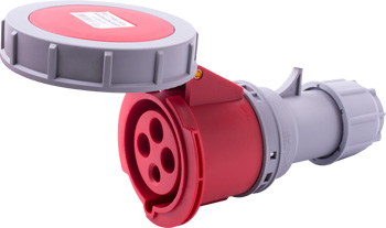 Portable power socket E.SOCKET.224.32.67, 4P, 400V, 32A, IP67