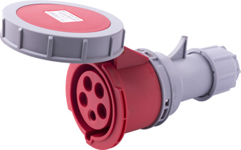 Portable power socket E.SOCKET.225.32.67, 5P, 400V, 32A, IP67
