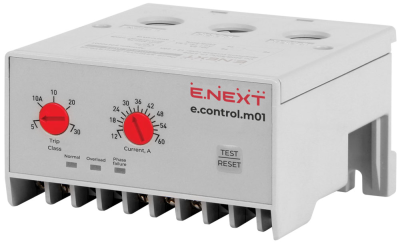 Реле за защита на двигател e.control.m01, 12–60А