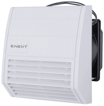 Вентилатор с филтърна решетка e.climat.fanfilter.pro.97, 109×109 mm, IP55, E.NEXT
