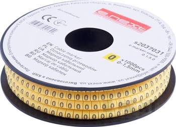 Маркер кабелен E.MARKER STAND 0–1.5 мм², символ „0“, 1000 бр.