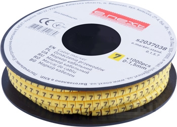 Маркер кабелен E.MARKER STAND 0–1.5 мм², символ „7“, 1000 бр.