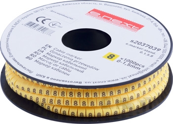 Маркер кабелен E.MARKER STAND 0–1.5 мм², символ „8“, 1000 бр.