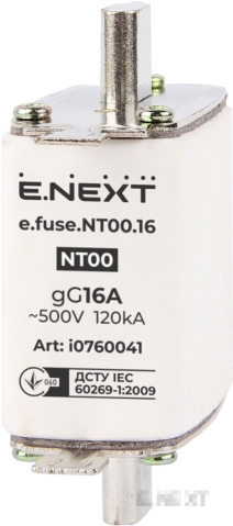 Wechselstromsicherung E.FUSE NT00, 16 A (Größe 00)