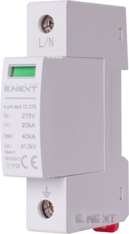 Surge protection device E.PRO.SPD.1S.275 1P E.NEXT
