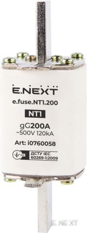 AC стопяем предпазител E.FUSE NT1 200A E.NEXT